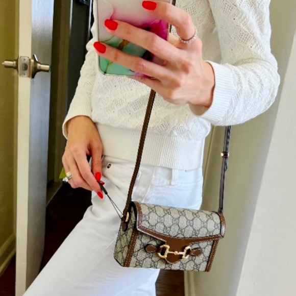 SOLD $1️⃣2️⃣0️⃣0️⃣ Gucci Horsebit 1955 Mini Bag - Picture 2 of 10